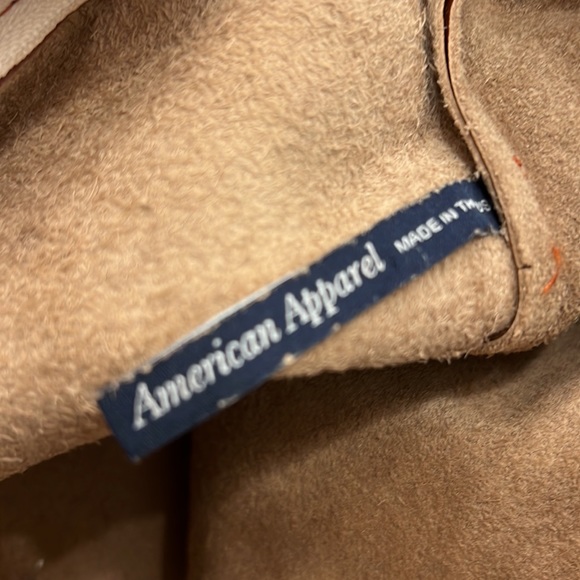 American apparel brown 14X 9 gold zipper - Picture 3 of 6